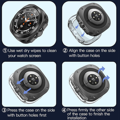 Obal Techsuit Defense360 Pro pre Samsung Galaxy Watch Ultra, Priehľadný