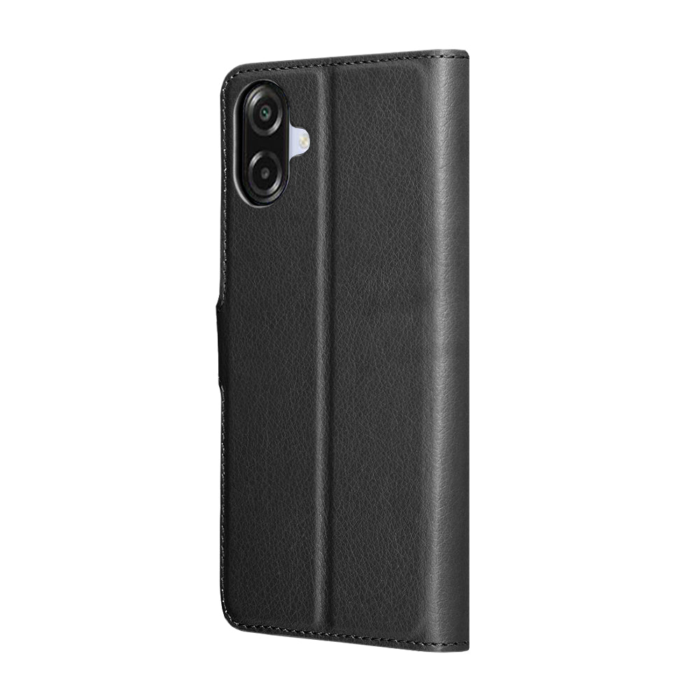 Puzdro pre Samsung Galaxy A07 4G A075, Techsuit, kožené folio, čierne