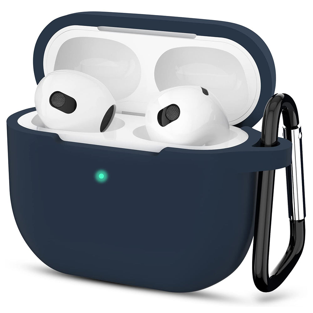 Techsuit Silikónové puzdro pre Apple AirPods 3, Tmavomodré