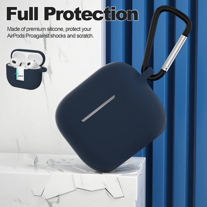 Techsuit Silikónové puzdro pre Apple AirPods 3, Tmavomodré