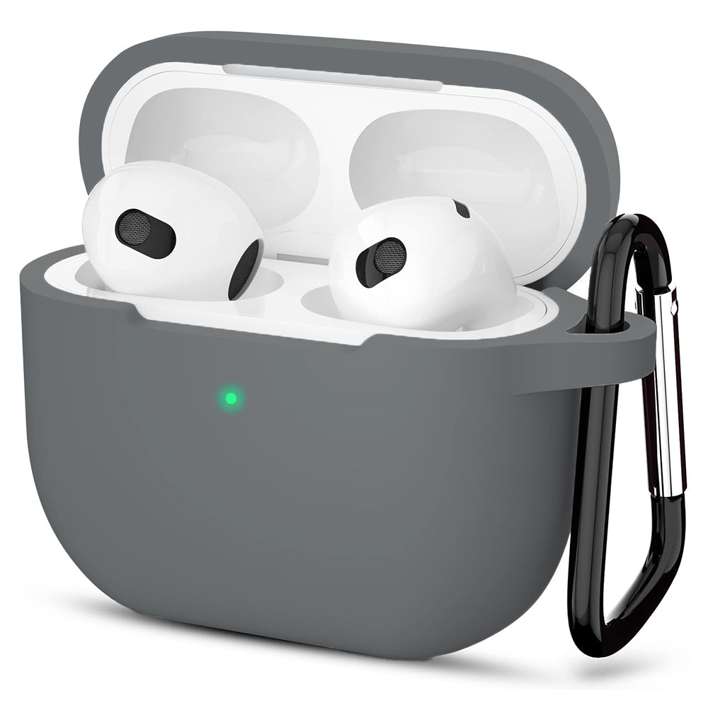 Techsuit Silikónové puzdro pre Apple AirPods 3, Sivé