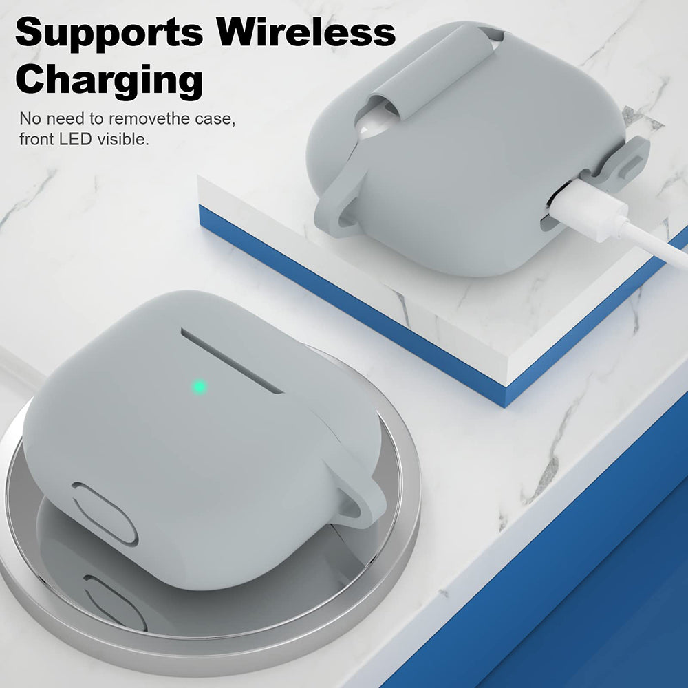 Techsuit Silikónové puzdro pre Apple AirPods 3, Sivé