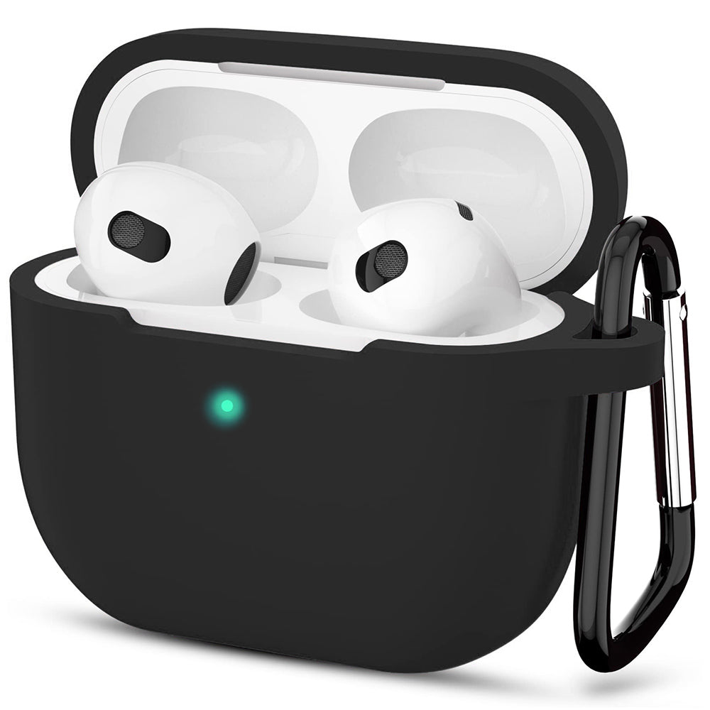 Techsuit Silicone Case for Apple AirPods 3, Black