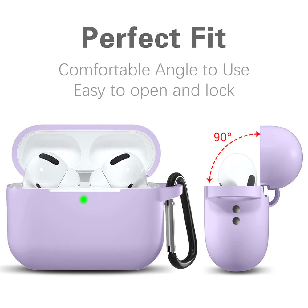 Techsuit Silikónové puzdro pre Apple AirPods Pro Series, fialové