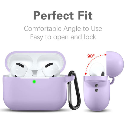 Techsuit Silikónové puzdro pre Apple AirPods Pro Series, fialové