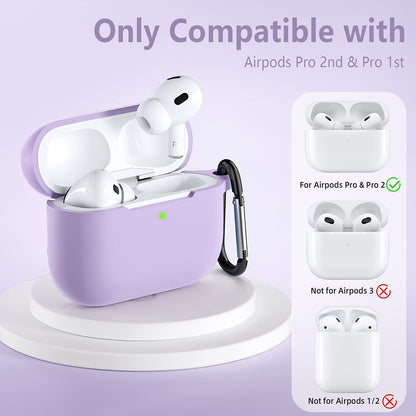 Techsuit Silikónové puzdro pre Apple AirPods Pro Series, fialové