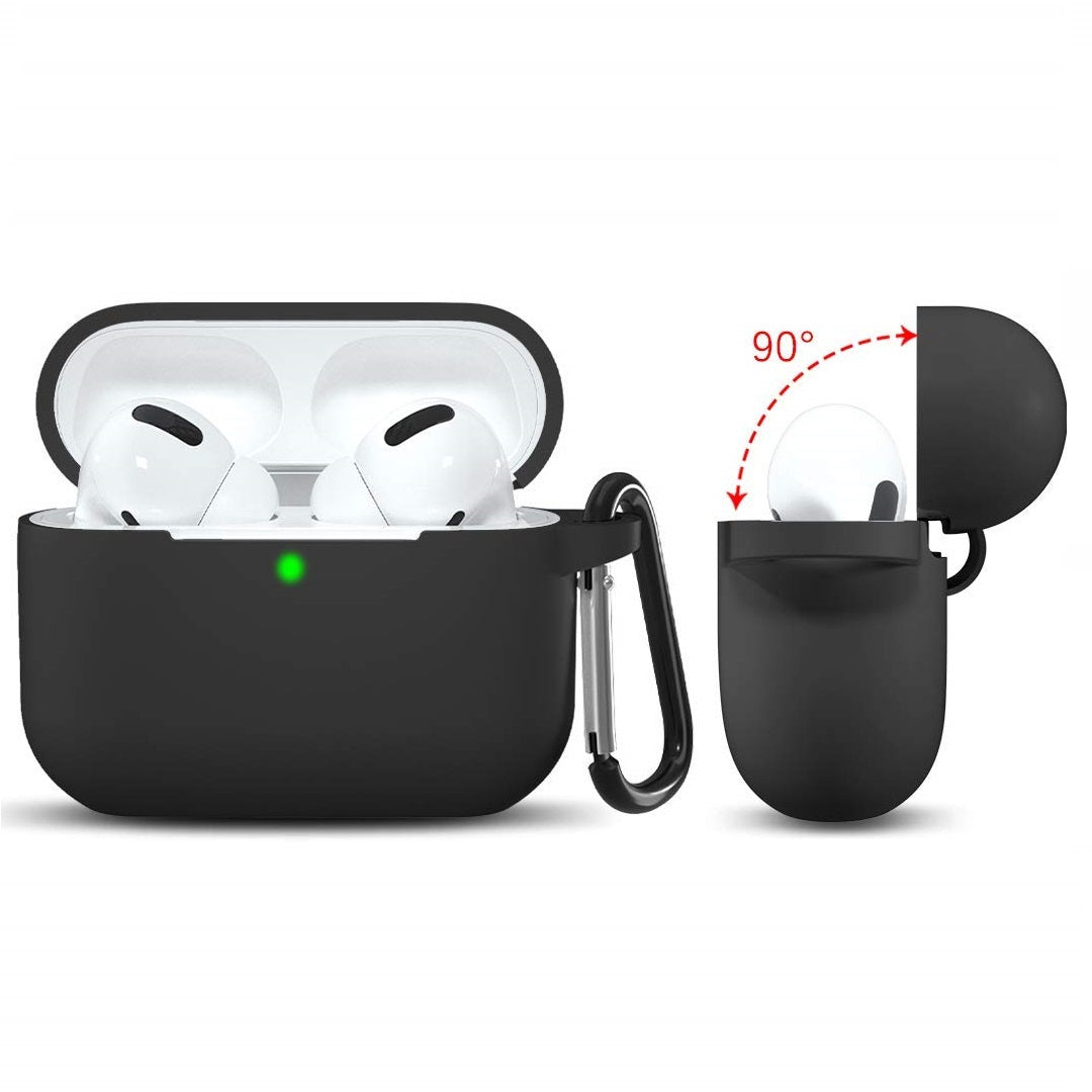 Obal Techsuit Silicone pre Apple AirPods Pro Series, čierny