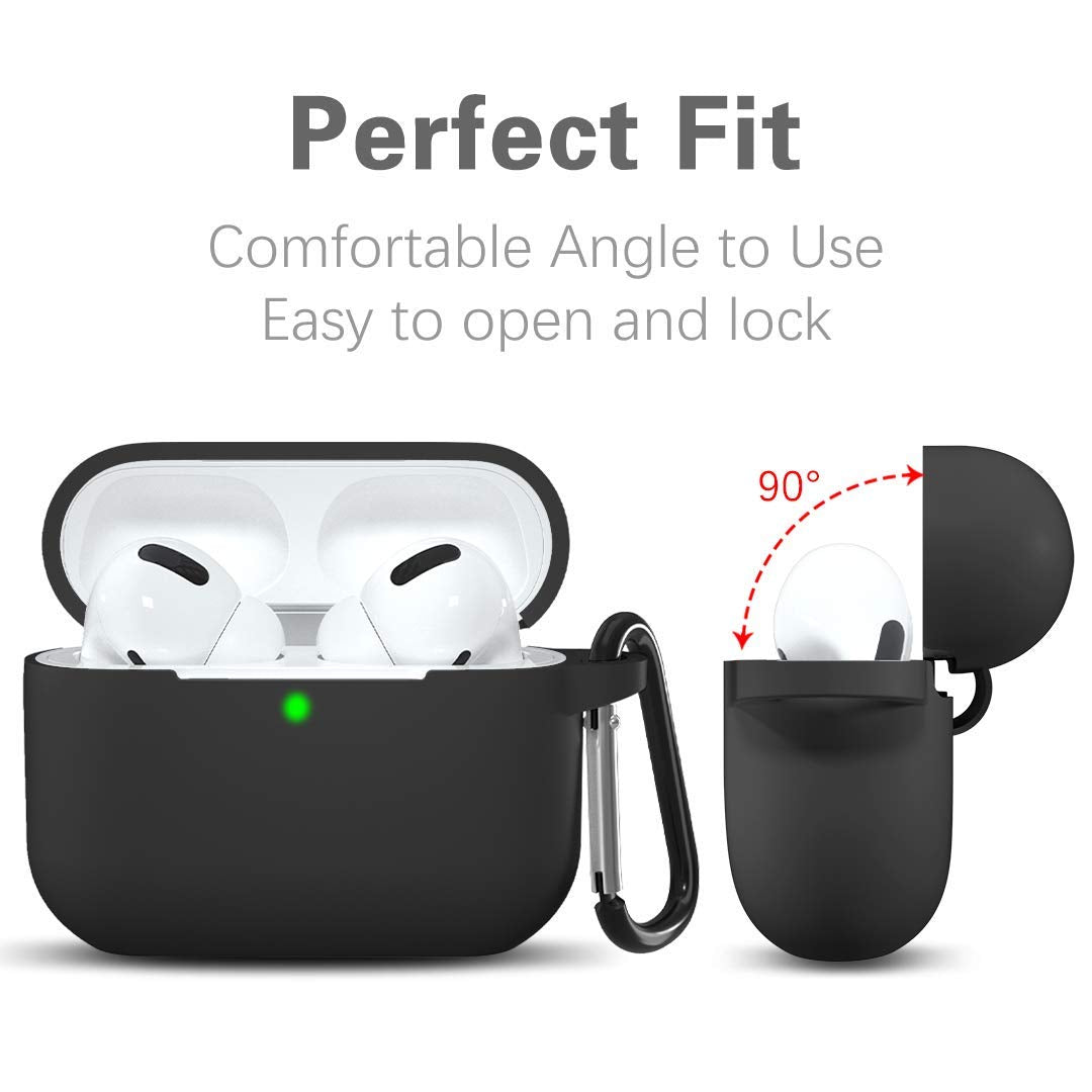Obal Techsuit Silicone pre Apple AirPods Pro Series, čierny