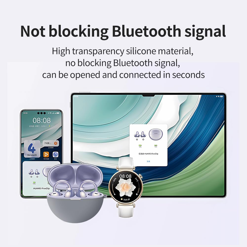 Silikónové puzdro Techsuit pre Huawei FreeClip, čierne