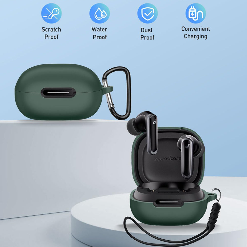 Puzdro Techsuit Silicone pre Apple AirPods Gen 1 / Gen 2, Čierne