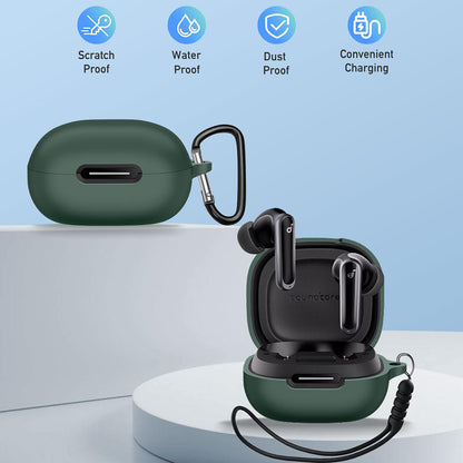 Puzdro Techsuit Silicone pre Apple AirPods Gen 1 / Gen 2, Čierne