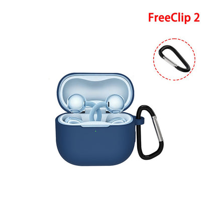 Puzdro Techsuit Silicone pre Huawei FreeClip 2, Čierne