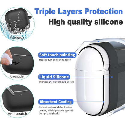 Puzdro Techsuit Silicone pre Huawei FreeClip 2, Čierne