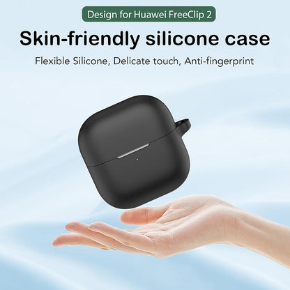 Puzdro Techsuit Silicone pre Huawei FreeClip 2, Čierne