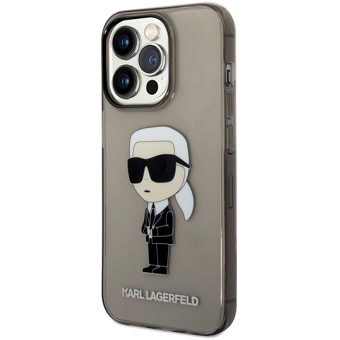 Puzdro pre Apple iPhone 14 Pro Max, Karl Lagerfeld, IML Ikonik NFT, Čierne