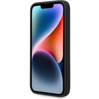 Puzdro pre Apple iPhone 14 Plus, Karl Lagerfeld, Silikónové telo Choupette, Čierna
