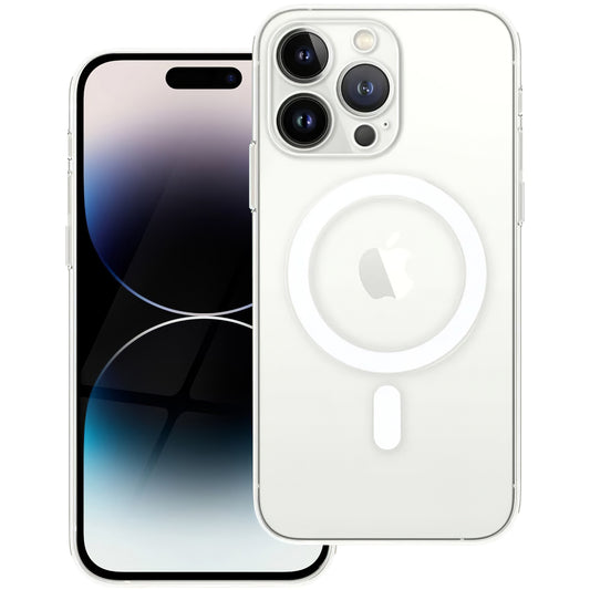 MagSafe puzdro pre Apple iPhone 14 Pro Max, OEM, priehľadné, transparentné