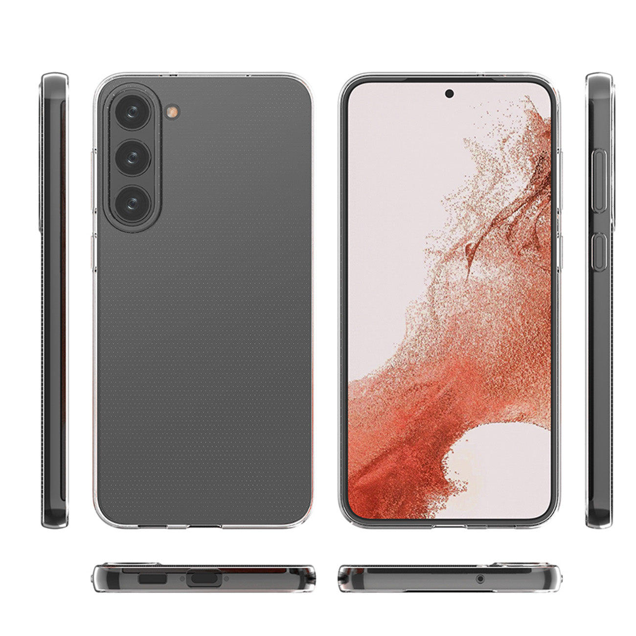 Puzdro pre Samsung Galaxy S23 S911, OEM, Slim, Priehľadné