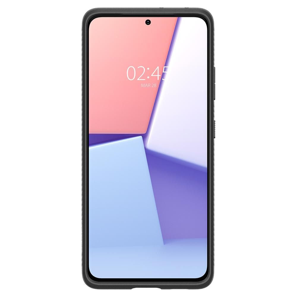 Puzdro pre Samsung Galaxy S21 Ultra 5G G998, Spigen, Liquid Air, čierne SPN1456BLK