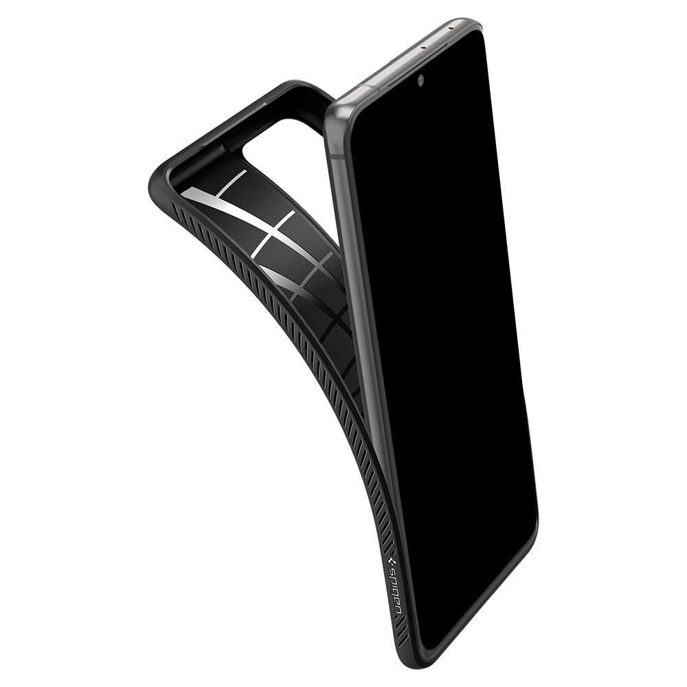 Puzdro pre Samsung Galaxy S21 Ultra 5G G998, Spigen, Liquid Air, čierne SPN1456BLK