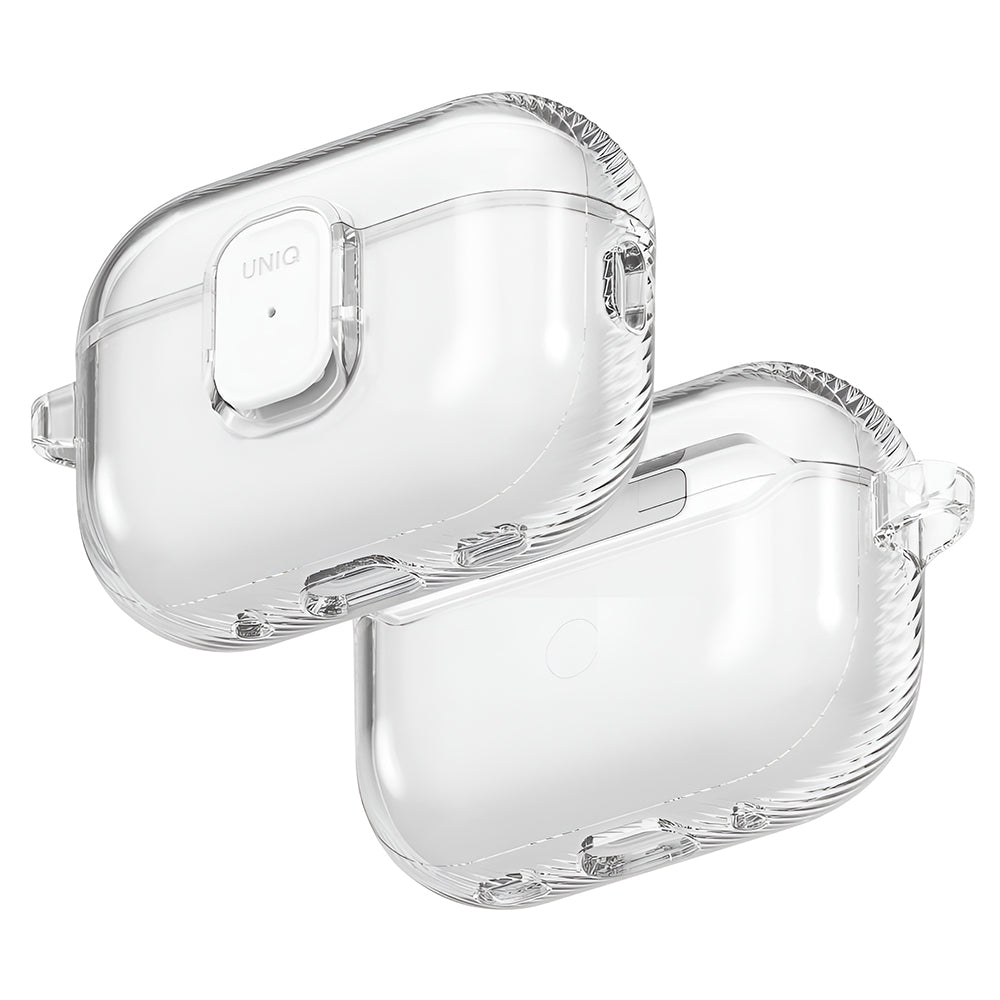 Obal UNIQ Glase Pro pre Apple AirPods Pro 3, Priehľadný