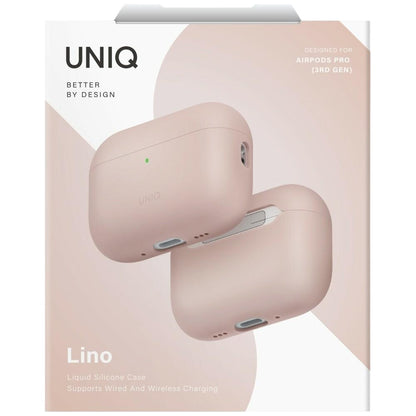 UNIQ Lino puzdro pre Apple AirPods Pro 3, Ružové