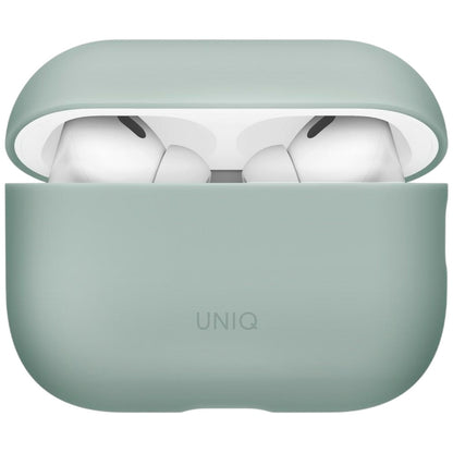 Puzdro UNIQ Lino pre Apple AirPods Pro 3, Mätovo zelené