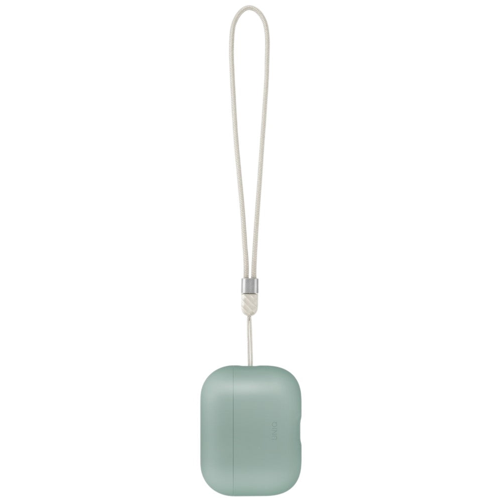 Puzdro UNIQ Lino pre Apple AirPods Pro 3, Mätovo zelené