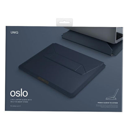 UNIQ Oslo obal na notebook max. 14 palcov, námornícka modrá