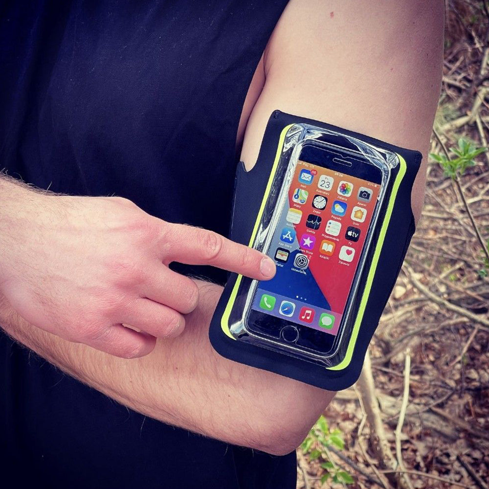 Univerzálne puzdro na telefón max. 6,5 palca, Techsuit, Sports TH10, zelené