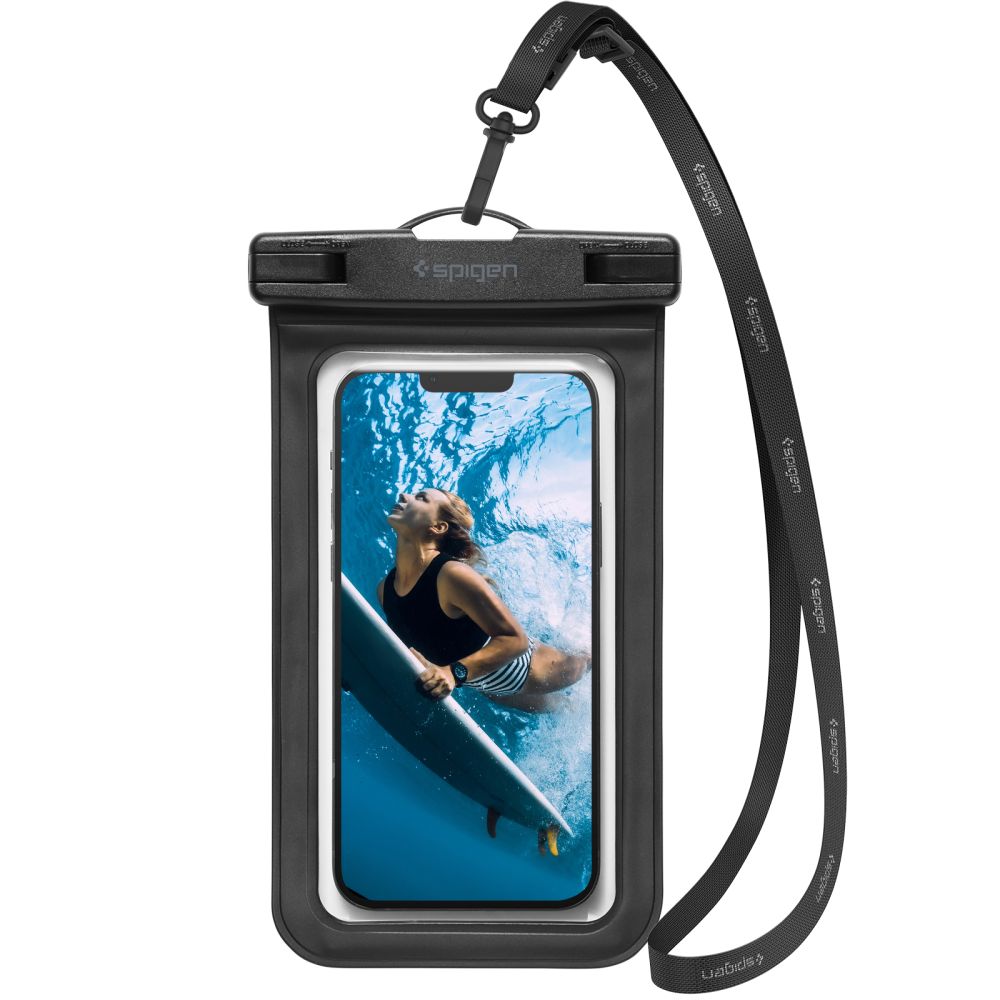Univerzálny vodotesný obal na telefón 3.5inch - 7inch, Spigen, A601, Čierny AMP04525