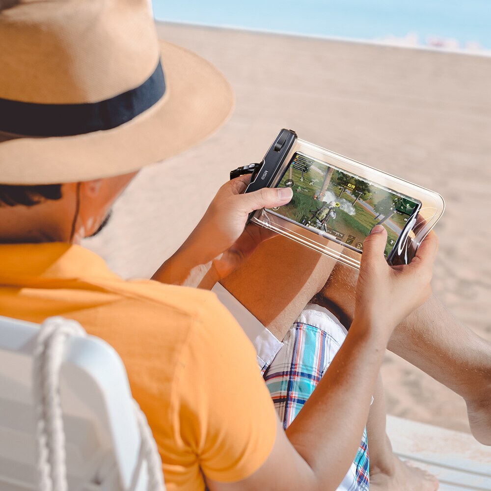 Univerzálny vodotesný obal na telefón max. 6,5 palca, ESR, čierny