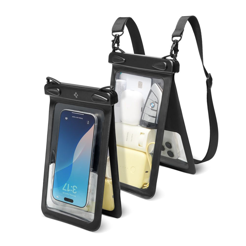 Univerzálny vodotesný obal na telefón max. 6.9inch, Spigen, A603, Čierny ACS09745
