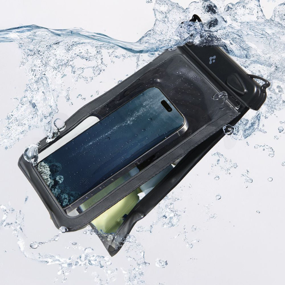 Univerzálny vodotesný obal na telefón max. 6.9inch, Spigen, A603, Čierny ACS09745