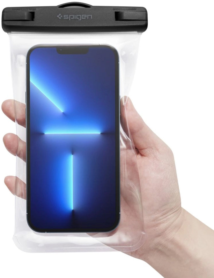 Univerzálny vodotesný obal na telefón max. 8,2 palca, Spigen, A601, Priehľadný