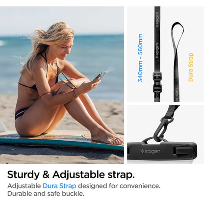 Univerzálny vodotesný obal na telefón max. 8,2 palca, Spigen, A601, Priehľadný