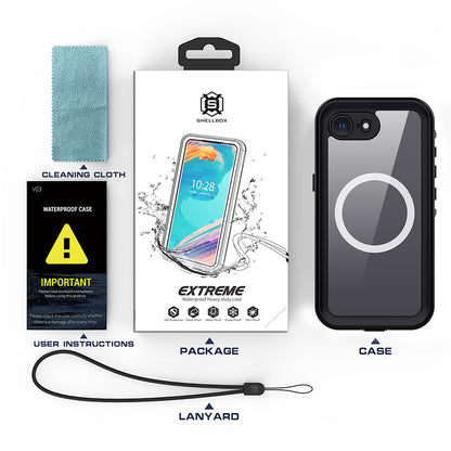 Vodotesné puzdro MagSafe pre Apple iPhone 17e / 16e, Techsuit, Shellbox, čierne