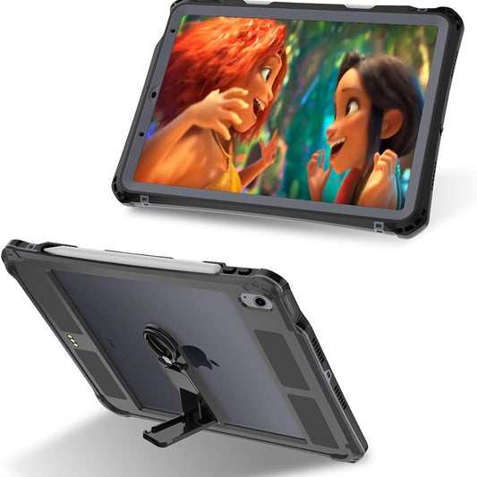 Waterproof Case for Apple iPad Air (2022) / Air (2020), ShellBox, Black