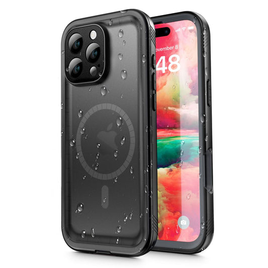Vodotesné puzdro pre Apple iPhone 16 Pro, ShellBox, čierne