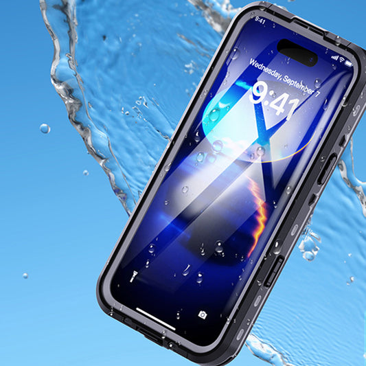 Vodotesné puzdro pre Apple iPhone 16 Pro, ShellBox, čierne