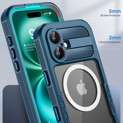 Vodotesné puzdro pre Apple iPhone 16, ShellBox, Carbon, Čierne