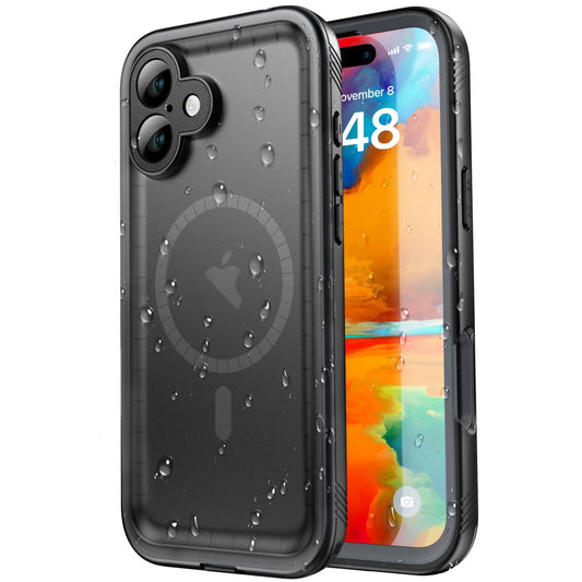 Vodotesné puzdro pre Apple iPhone 16, ShellBox, čierne