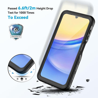 Waterproof Case for Samsung Galaxy A15 5G A156 / A15 A155, ShellBox, Black