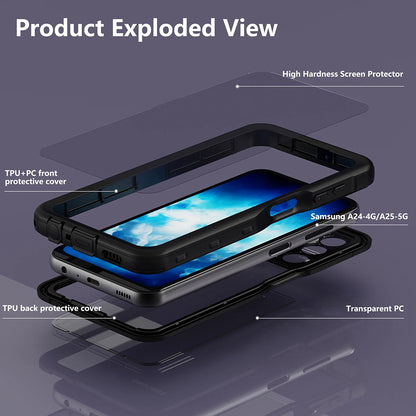 Vodotesné puzdro pre Samsung Galaxy A25 A256, ShellBox, čierne