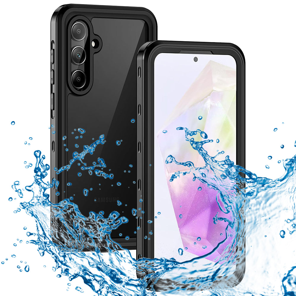 Waterproof Case for Samsung Galaxy A35 5G A356, ShellBox, Black