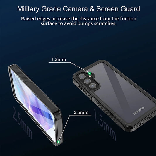 Vodotesné puzdro pre Samsung Galaxy A55 5G A556, ShellBox, čierne