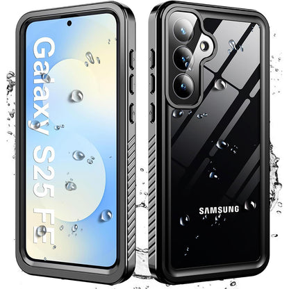 Waterproof Case for Samsung Galaxy S25 FE, ShellBox, Black