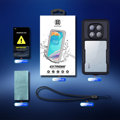 Vodotesné puzdro pre Xiaomi Poco X7 / Redmi Note 14 Pro 5G, ShellBox, čierne