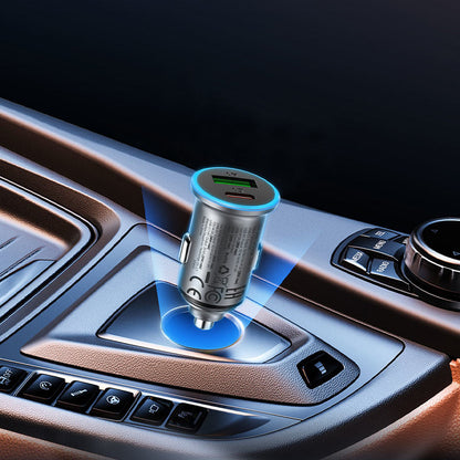 Auto nabíjačka Acefast B15, 65W, 3.25A, 1 X USB-A - 1 x USB-C, Sivá