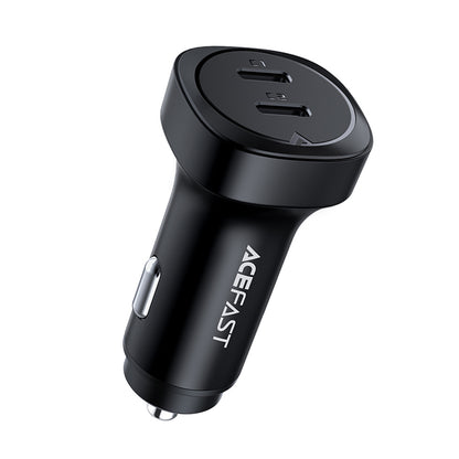Acefast B2 Car Charger, 72W, 3A, 2 x USB-C, Black